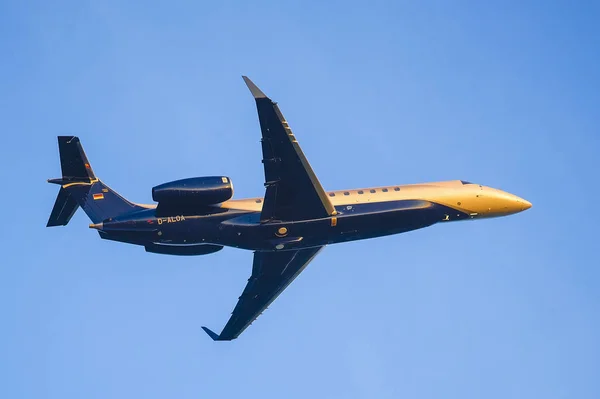 Moskva Rusko Červen 2019 Obrázek Letadla Cestující Obloze — Stock fotografie