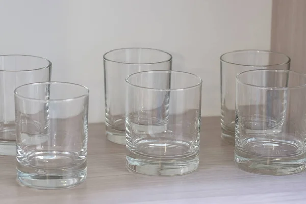 Image Empty Wineglasses — Stock Photo, Image