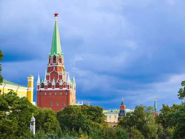 Moskou Rusland Augustus 2019 Kremlin Van Moskou Bij Een Zonsondergang — Stockfoto