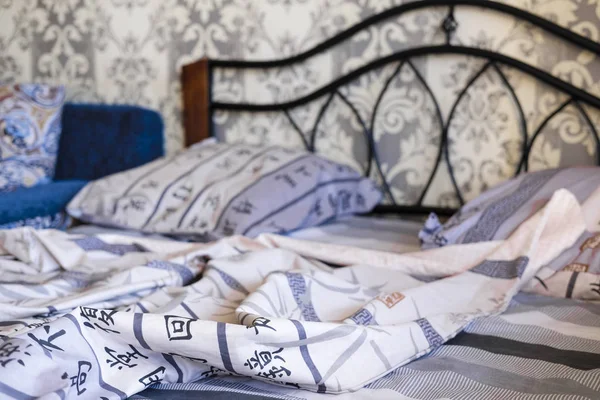 เบรสต เบลาร งหาคม 2019 องนอนในโรงแรมในเบรสต เบลาร — ภาพถ่ายสต็อก