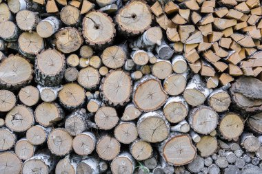 Yakacak odun görüntüsü ile arka plan