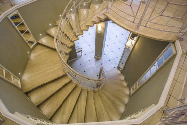 Spiral merdivenin iç kısmı