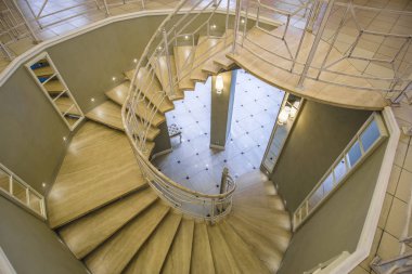 Spiral merdivenin iç kısmı