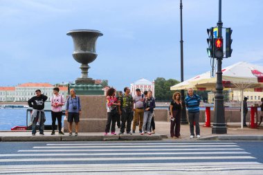 saint-peterburg, Rusya - 8 Ağustos 2019: Saint-peterburg, Rusya