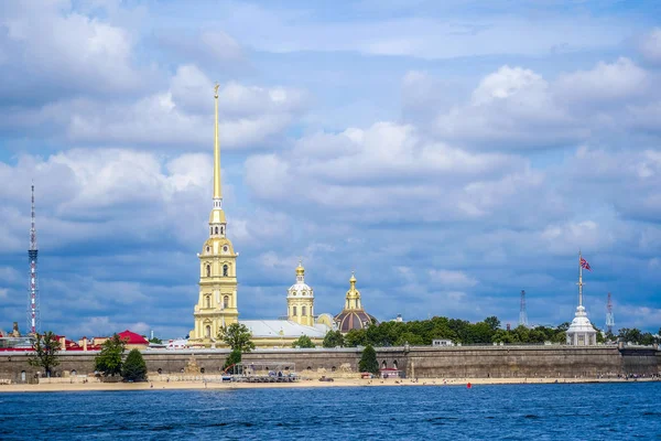 Saint Petersburg Russia August 2019 Landscape Image Neva River Saint — Stock Photo, Image