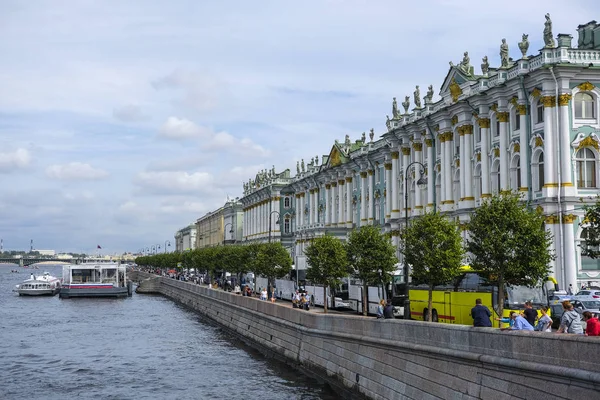 Saint Petersburg Rusya Ağustos 2019 Saint Petersburg Rusya Neva Nehri — Stok fotoğraf