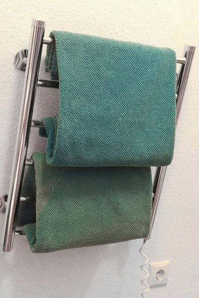 Het Beeld Van Handdoeken Een Hotel Badkamer — Stockfoto