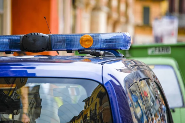 Verona Itálie Červenec 2019 Policejní Vůz Veroně Itálie — Stock fotografie