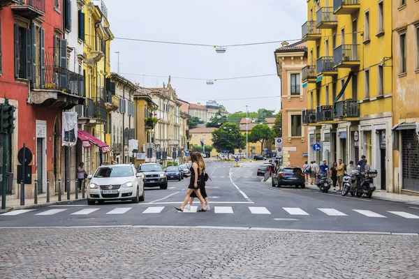 Verona Italia Luglio 2019 Crocevia Zebra Verona — Foto Stock