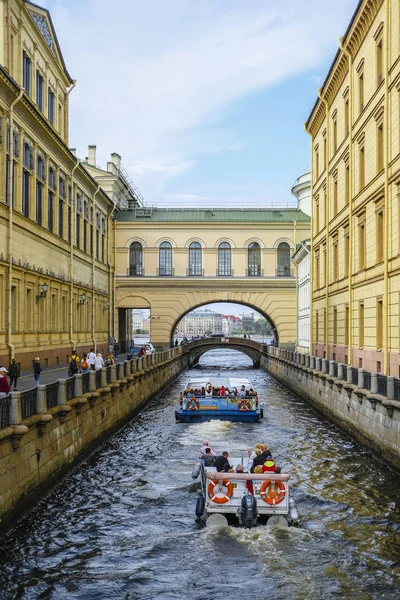 Saint Petersburg Rusya Ağustos 2019 Saint Petersburg Rusya Neva Nehri — Stok fotoğraf