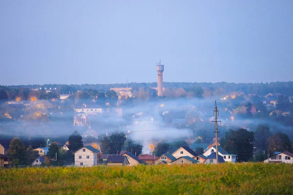 Moscow Region Russia September 2019 Russian Rural Landscape Sunset Moscow — Stock Photo, Image