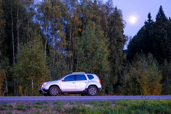 Moscow Region Rusland September 2019 Het Beeld Van Een Parkeerplaats — Stockfoto