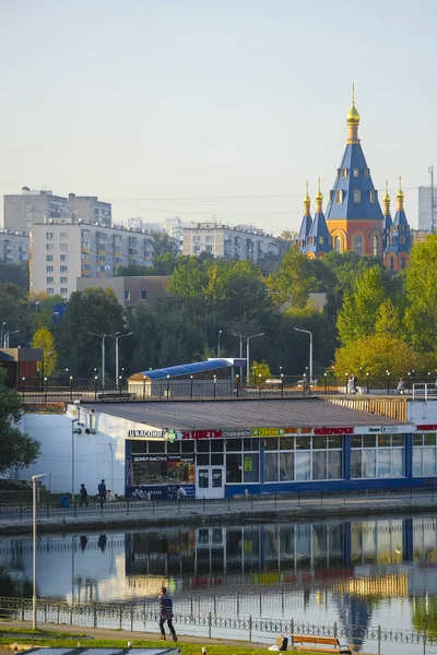 Moskou Rusland September 2019 Landschap Met Een Foto Van Een — Stockfoto