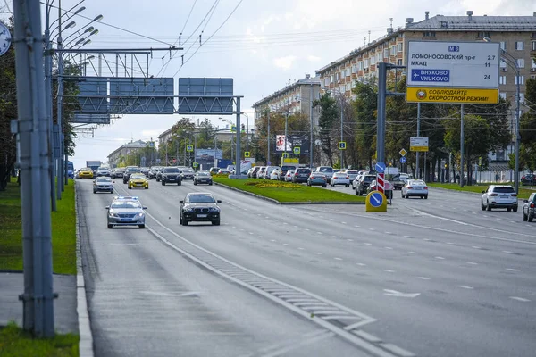 Moscow Russia September 2019 Image Traffic Moscow — Stock Photo, Image