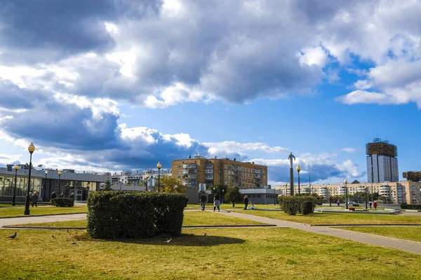 Moscou Rússia Setembro 2019 Imagem Uma Área Residencial Moscou — Fotografia de Stock