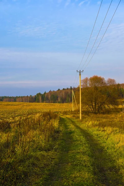 Landschap Met Het Beeld Van Herfst Russische Landzijde — Stockfoto