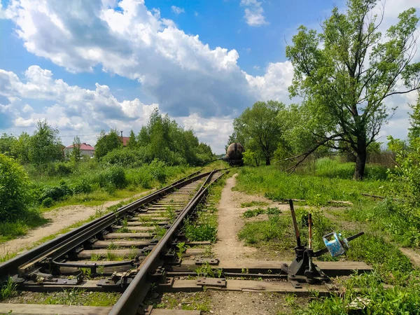 Demiryolu Hatlarının Görüntüsü — Stok fotoğraf