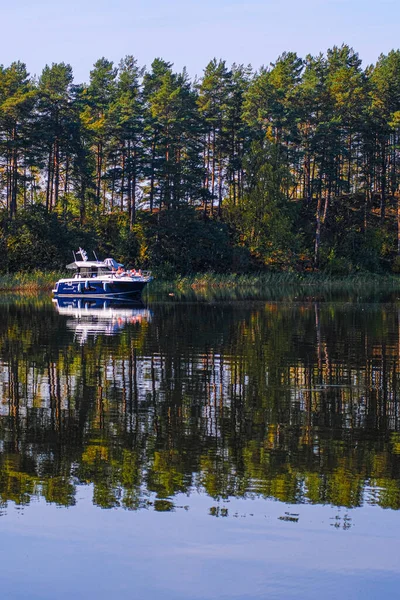 Región Tver Rusia Septiembre 2020 Barco Lago Seliger Rusia — Foto de Stock