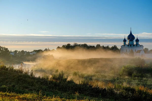 Landscape Image Russian Town Suzdal Sunrise — Stock Photo, Image