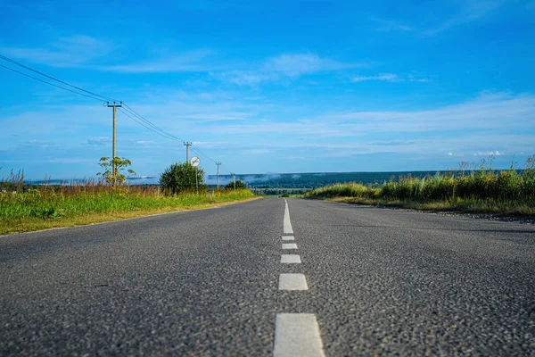 Paisaje Con Imagen Camino Rural — Foto de Stock