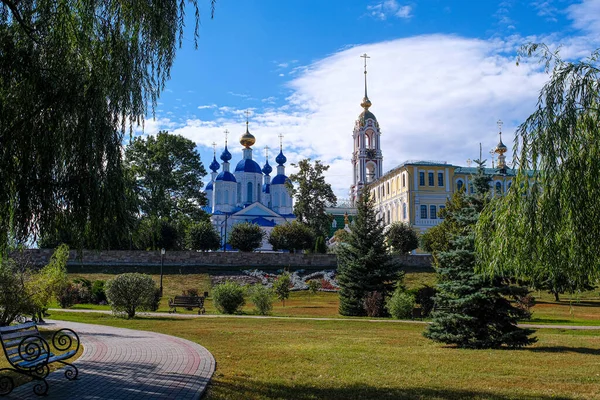 Panorama Von Tambow Mit Dem Bild Der Kirchen — Stockfoto