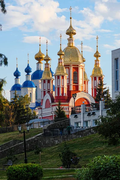 Panorama Tambov Con Immagine Delle Chiese — Foto Stock