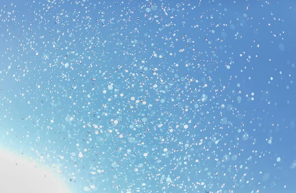 Winter landscape with falling snow. Winter christmas sky with falling snow — Stock Photo, Image