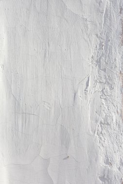 Arkaplan için eski beyaz beton duvar dokusu