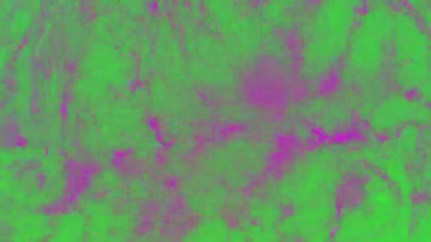 Abstraktní zářící 3d vykreslovat holografický povrch oleje pozadí, fólie vlnitý povrch, vlny a vlnky, ultrafialové moderní světlo, neonově modré zelené spektrum barev. Bezešvé smyčky 4k animace — Stock video