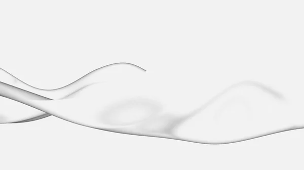 白を基調とした美しい抽象的な流線型 — ストック写真