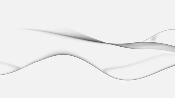 As lindas linhas de fluxo estilizadas abstratas em branco — Fotografia de Stock