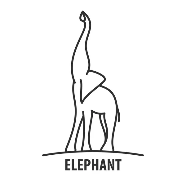 Logotyp mall av elefant — Stock vektor