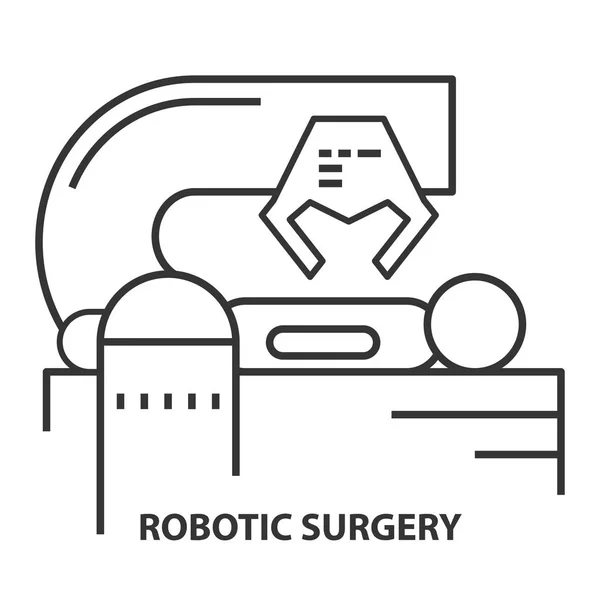 Robotica chirurgie pictogram — Stockvector