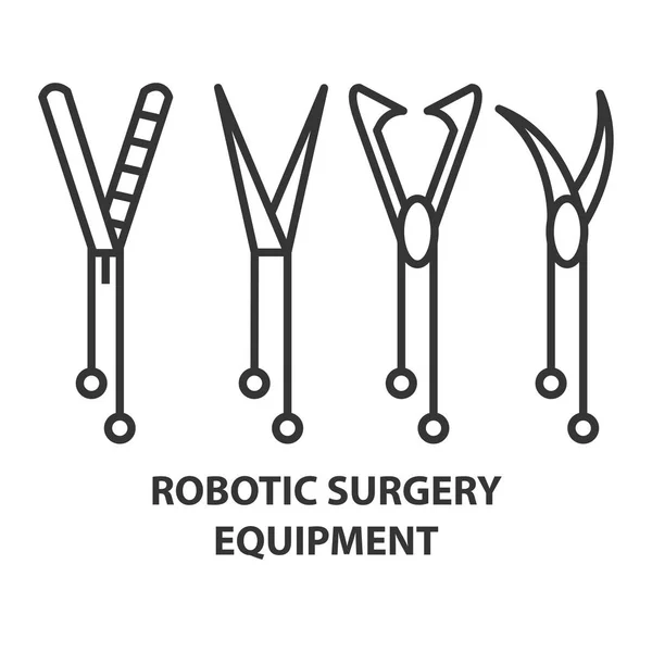 Quipment παροχής για την Ρομποτική χειρουργική — Διανυσματικό Αρχείο