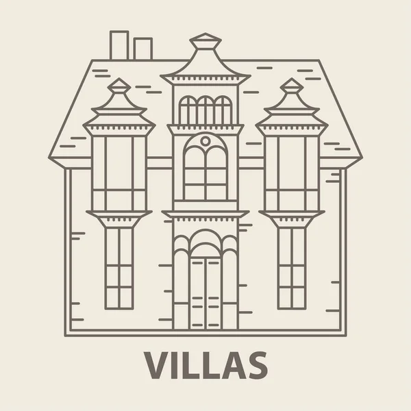 Glamping villa accomodation — ストックベクタ