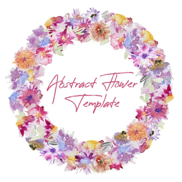 Modello di fiore acquerello — Foto Stock