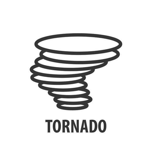 Logo template of tornado