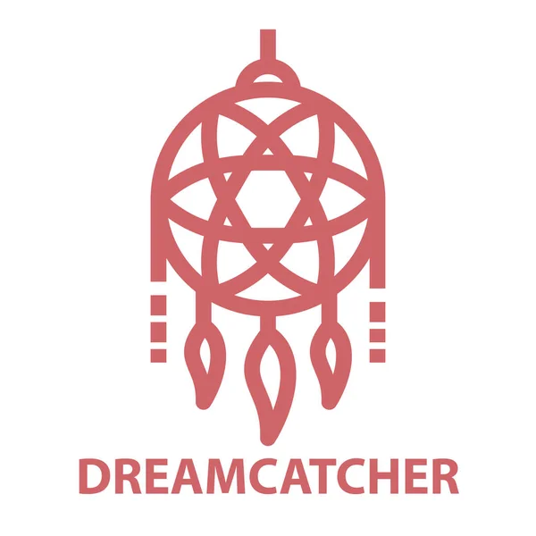 Dreamcatcher Смілива піктограма лінії — стоковий вектор