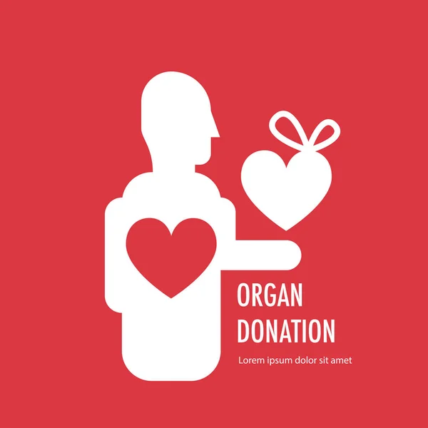 Organspende-Banner — Stockvektor