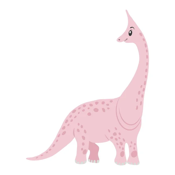 Cartone animato di dinosauro brachiosauro — Vettoriale Stock