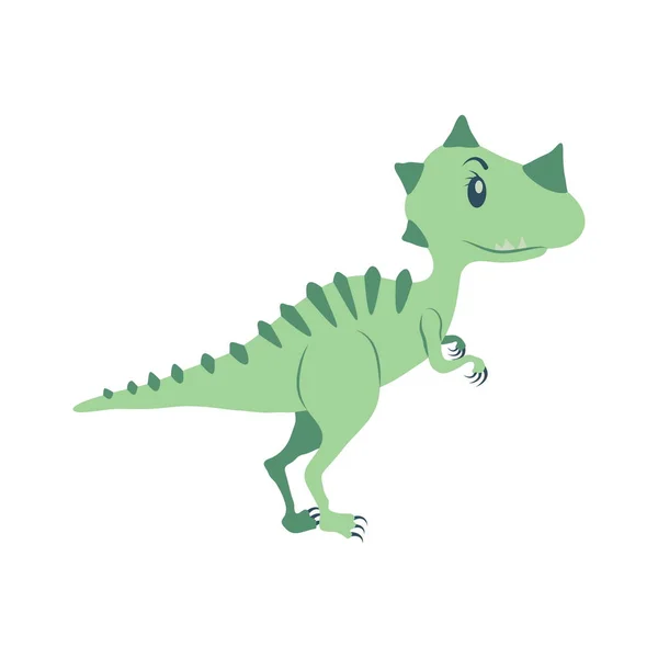 Dinosaurie Tyrannosaurus tecknad — Stock vektor