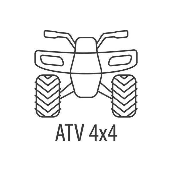 Plantilla de bicicleta ATV — Vector de stock