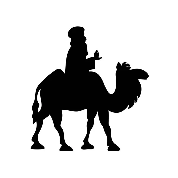 Desenhos animados Bactrian Camel e Magos —  Vetores de Stock