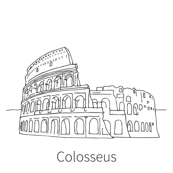 Roma'da Colosseus — Stok Vektör