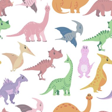 Dinozorlar pürüzsüz desen