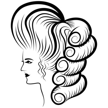kadının yüzü vektör