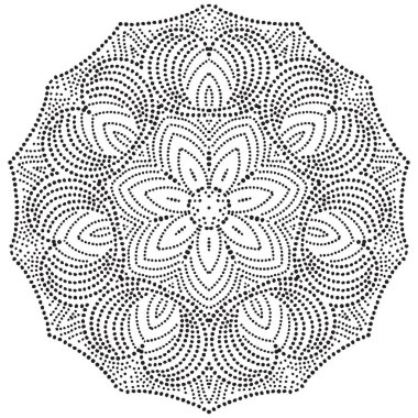 Mandala dairesel desen