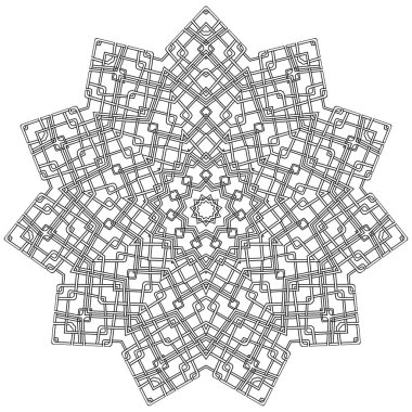 Mandala dairesel desen