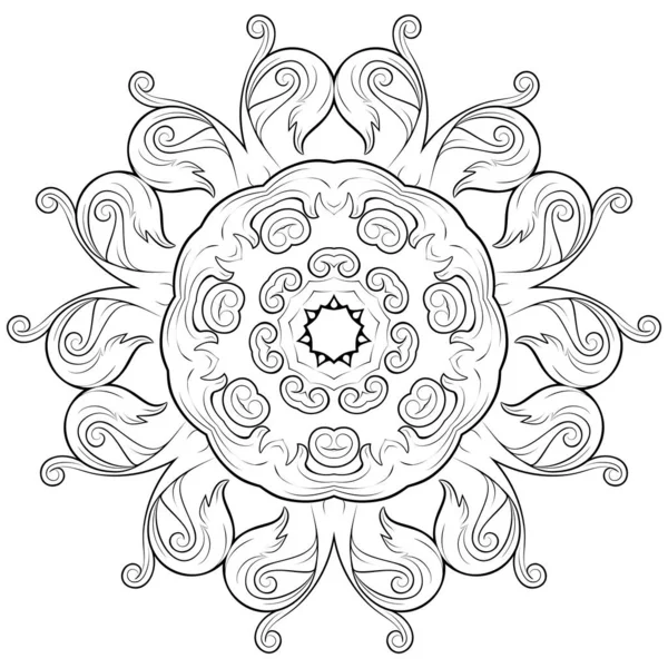 Patrón circular Mandala — Archivo Imágenes Vectoriales