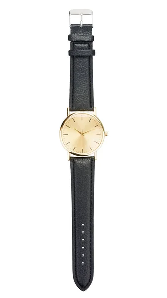 Golden modern wrist watch — Stock Photo, Image